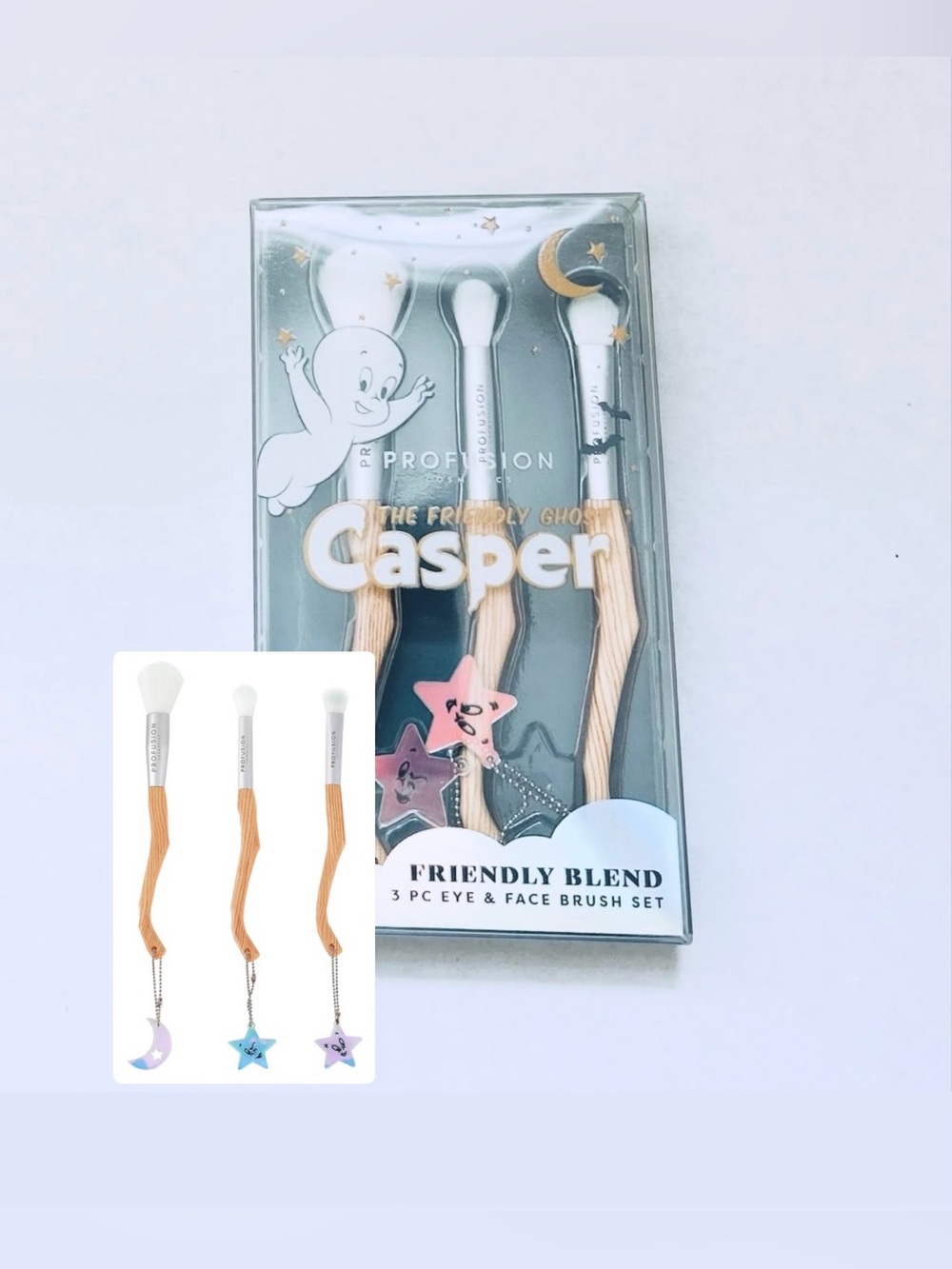 Profusion Cosmetics Casper the Friendly Ghost Eye & Face Brush Set
